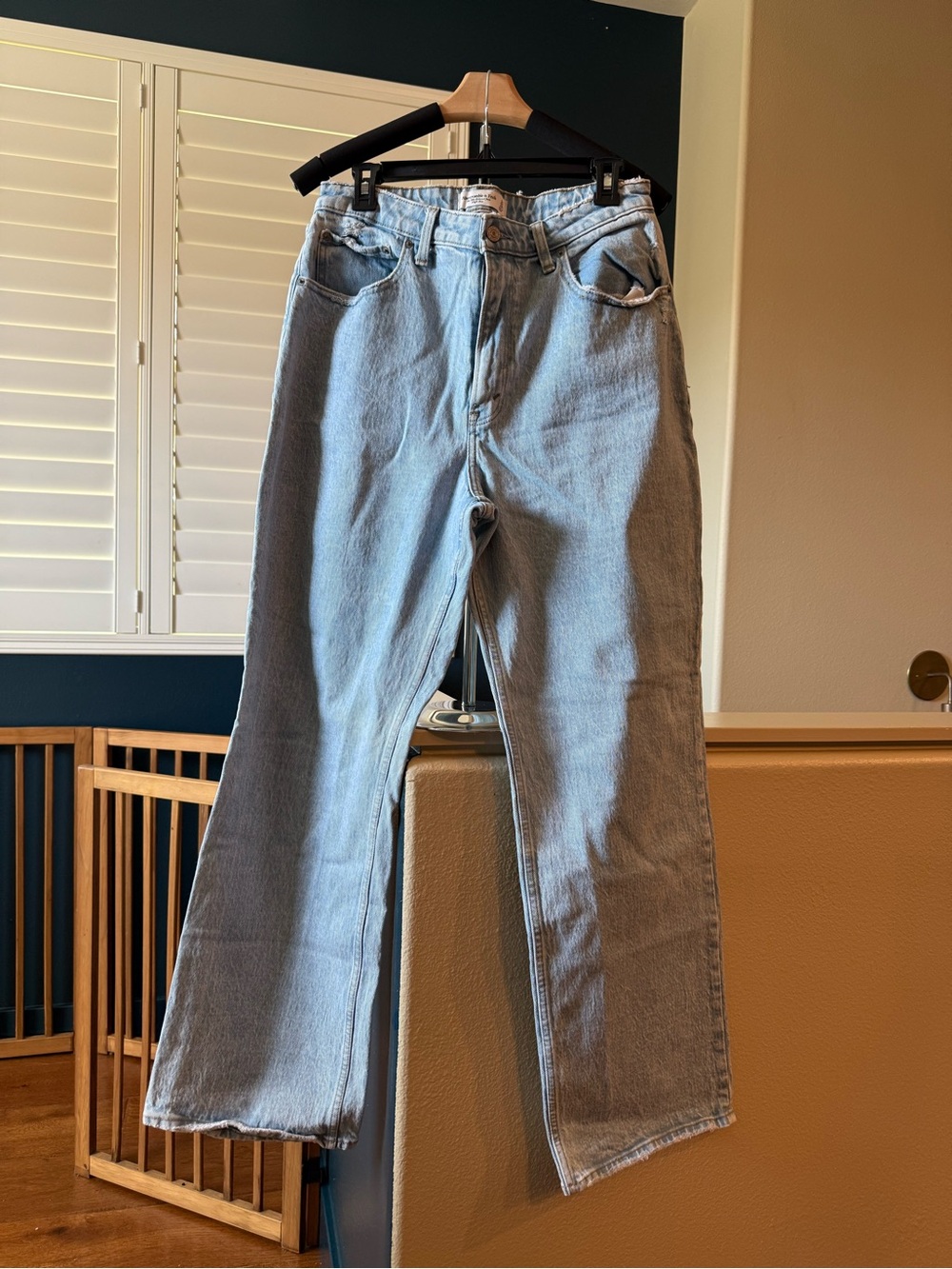 Abercrombie & Fitch Light Blue Straight Leg Jeans